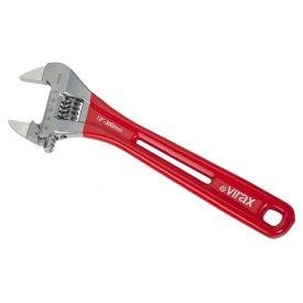   VIRAX ÁLLÍTHATÓ VILLÁSKULCS 12”, EXTRA KÖNNYŰ, EXTRA VÉKONY POFÁKKAL (017023)