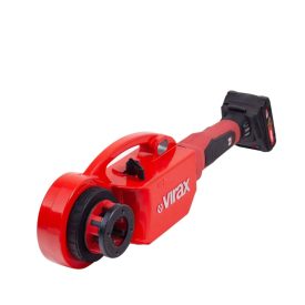   VIRAX PHENIX IV AKKUS MENETVÁGÓ GÉP, JOBBOS BSPT 1/2" - 3/4" - 1" - 1,1/4" VÁGÓFEJEKKEL (18V/2x4,0Ah CAS) (137581)