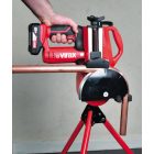 VIRAX EUROSTEM® III Akkus hajlítógép, 16 / 18 / 22 / 28 / 35 mm-es hajlítópofákkal (2x18V/2,0Ah CAS) (251876)